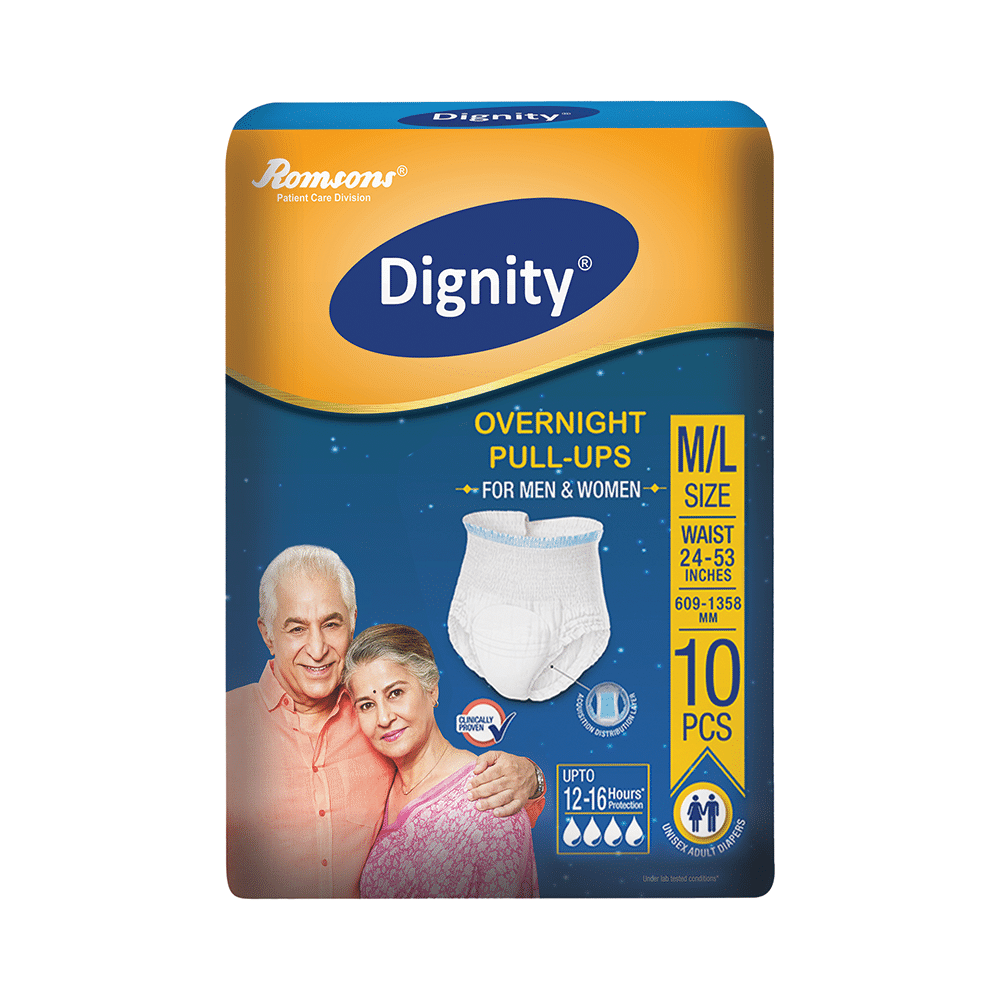 Dignity Overnight Pull-Ups Diaper (10 Each) M-L - Image 2