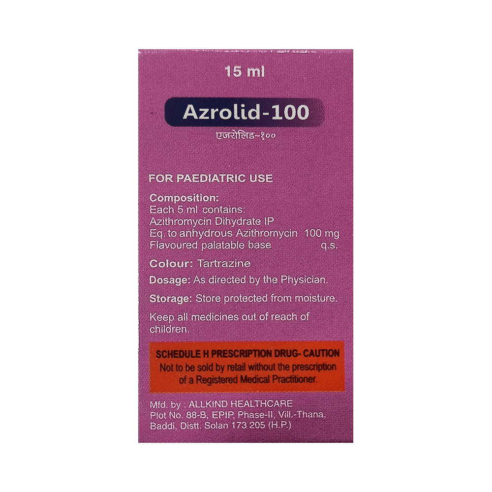 Azrolid 100 Oral Suspension - Image 3
