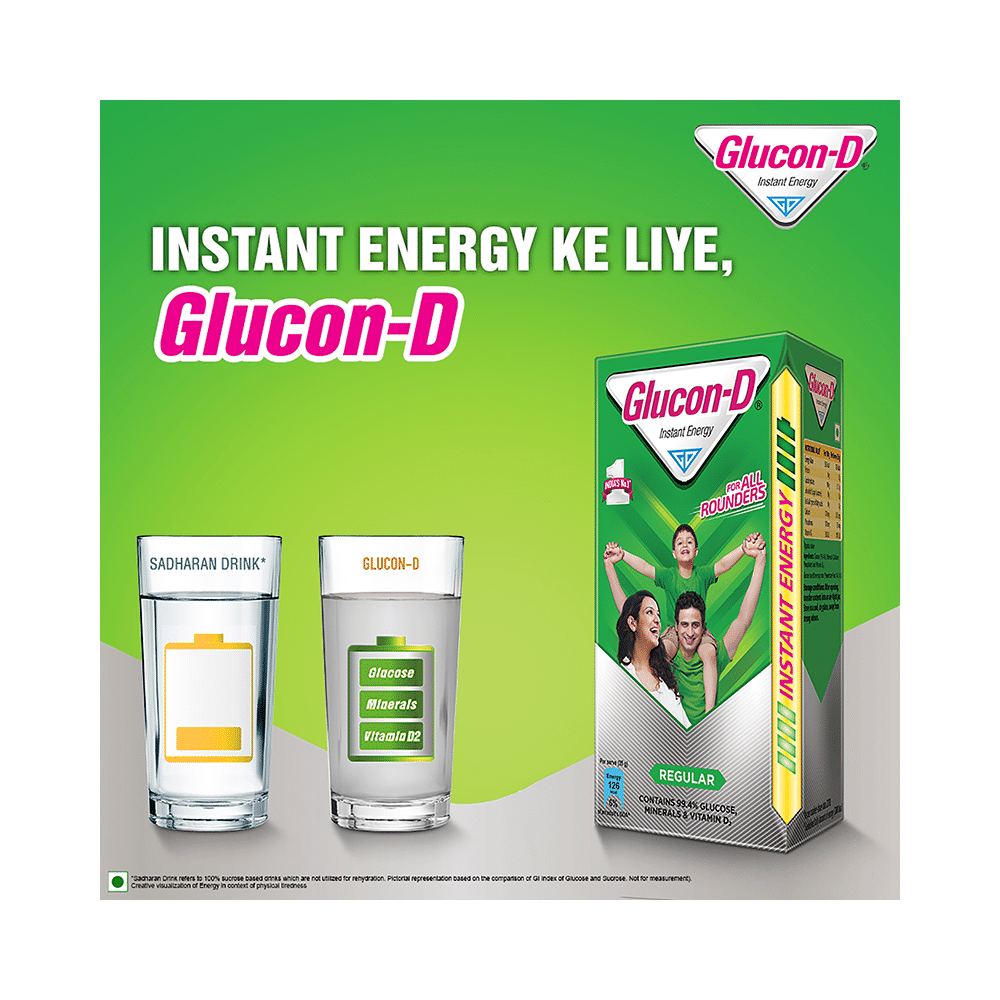 Glucon-D with Glucose, Calcium, Vitamin C & Sucrose | Nutrition Booster Regular - Image 7