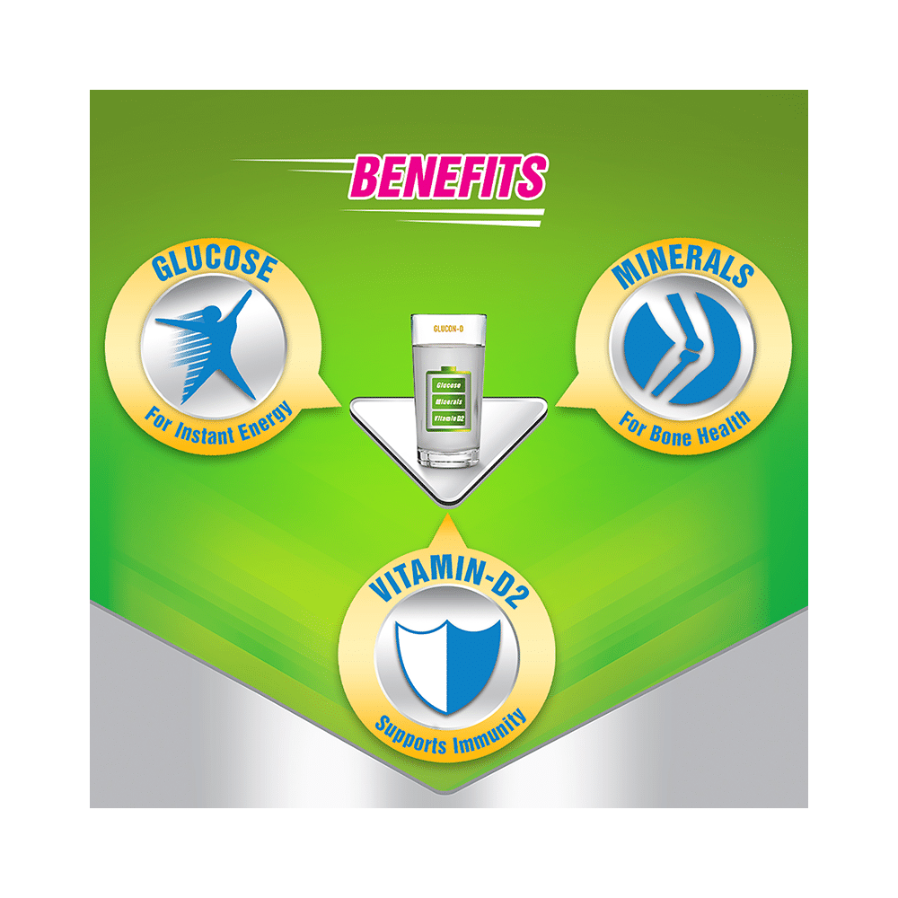 Glucon-D with Glucose, Calcium, Vitamin C & Sucrose | Nutrition Booster Regular - Image 6