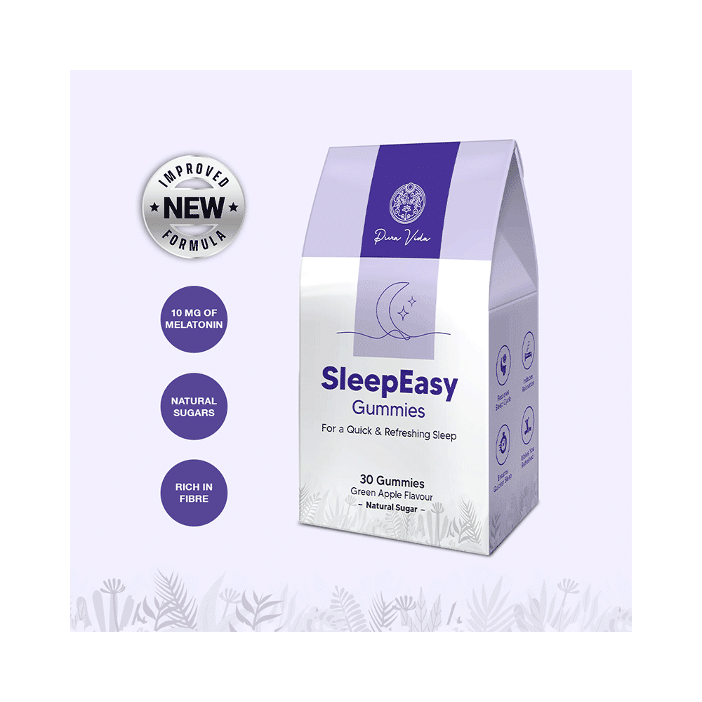 Pura Vida Sleep Easy Gummies  For Quick & Refreshing Sleep  Green Apple - Image 3