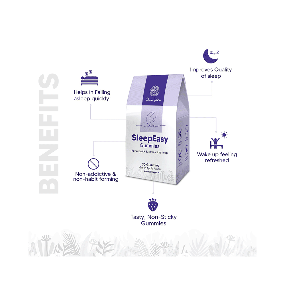 Pura Vida Sleep Easy Gummies  For Quick & Refreshing Sleep  Green Apple - Image 5