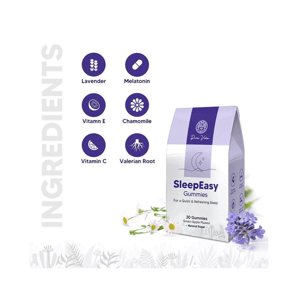 Pura Vida Sleep Easy Gummies  For Quick & Refreshing Sleep  Green Apple - Image 4
