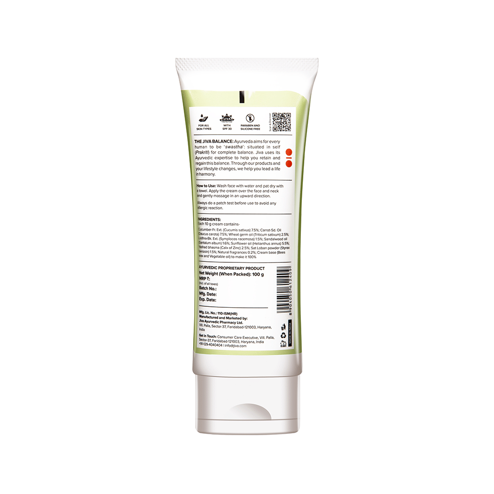 Jiva Ayurveda Cucumber Cream Sun Protection (100gm Each) - Image 3