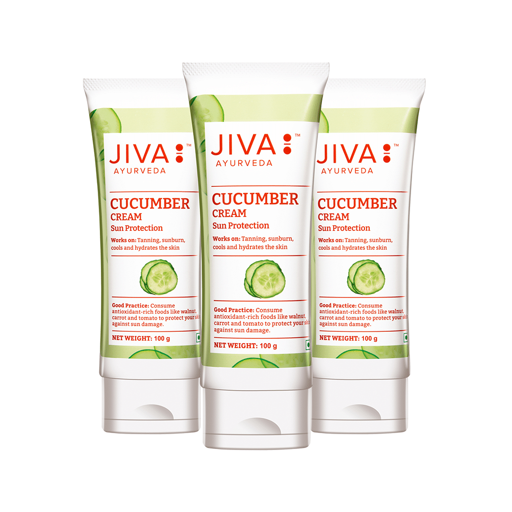 Jiva Ayurveda Cucumber Cream Sun Protection (100gm Each)