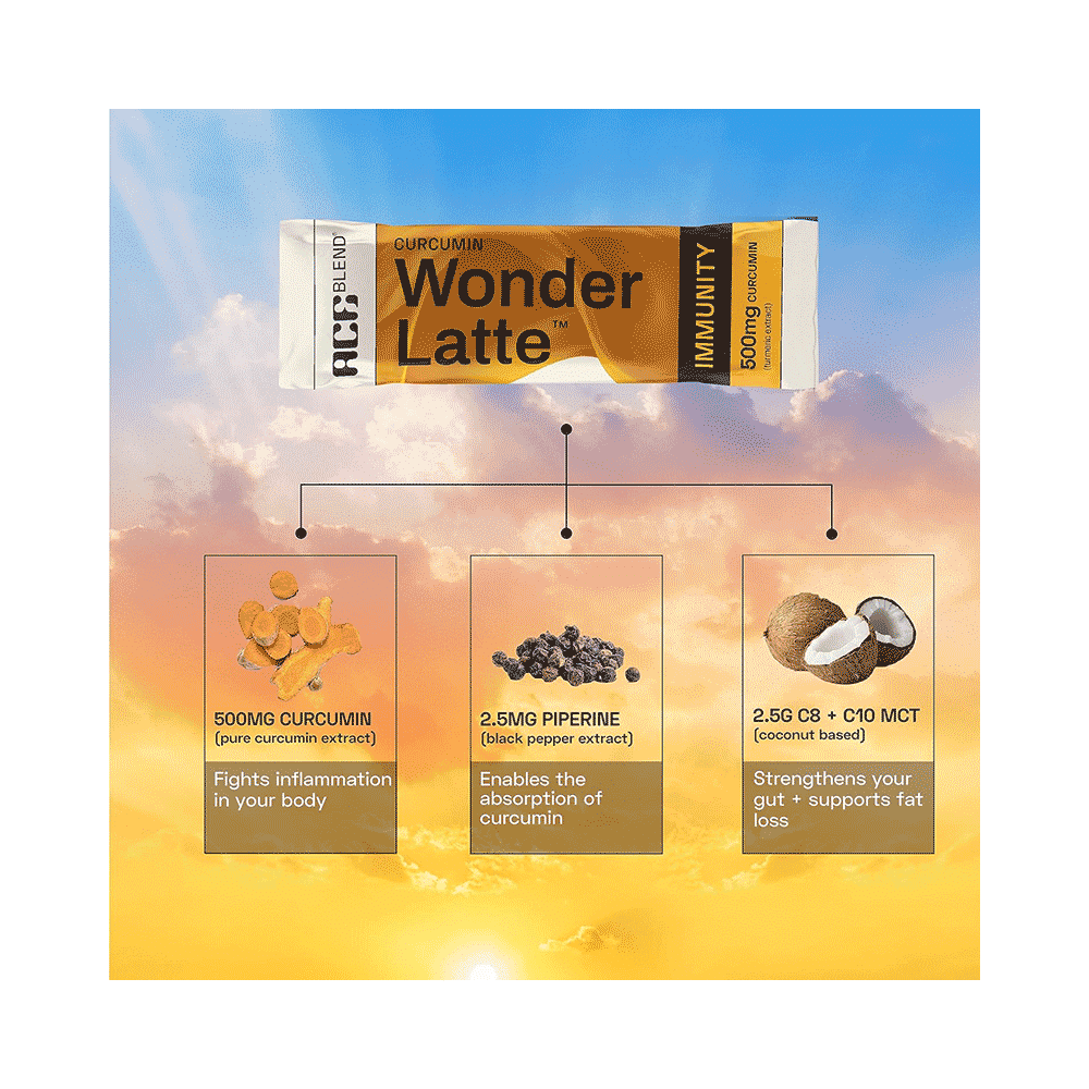 Ace Blend Curcumin Wonder Latte Sachet - Image 4