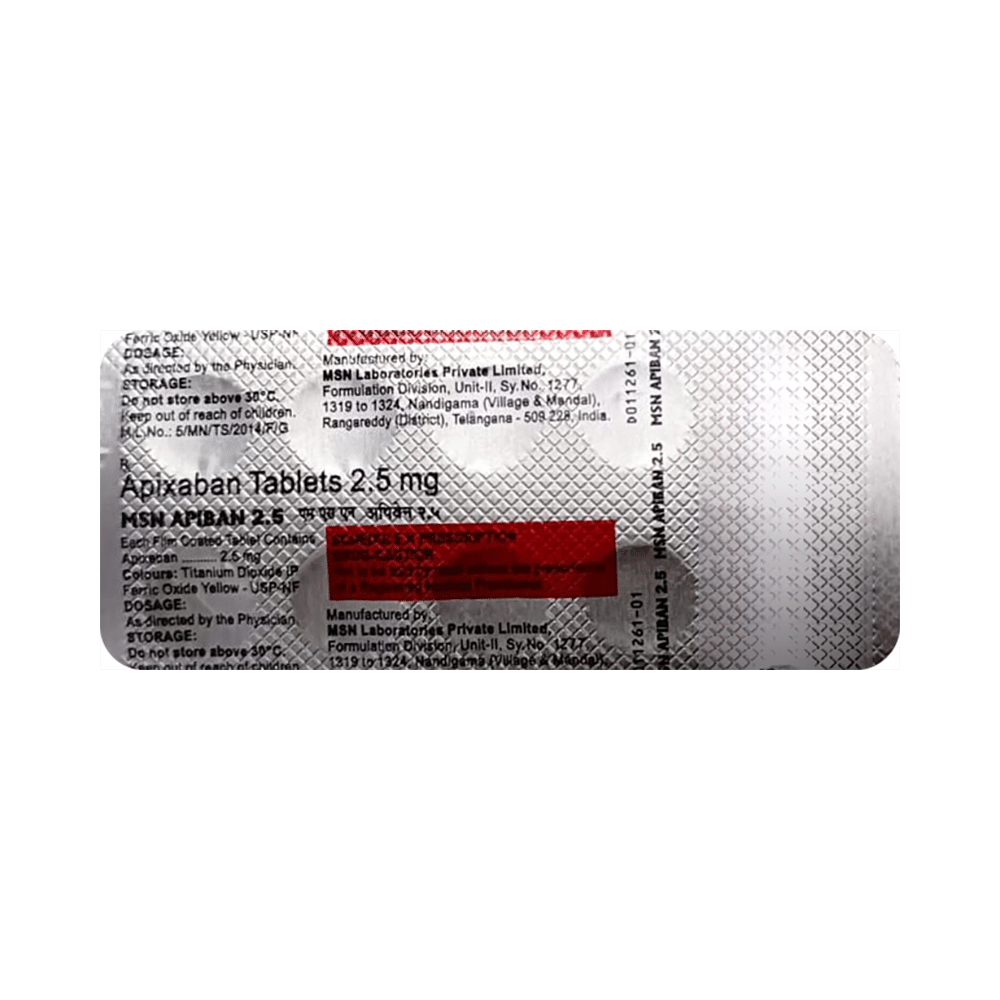Apiban 2.5mg Tablet - Image 4