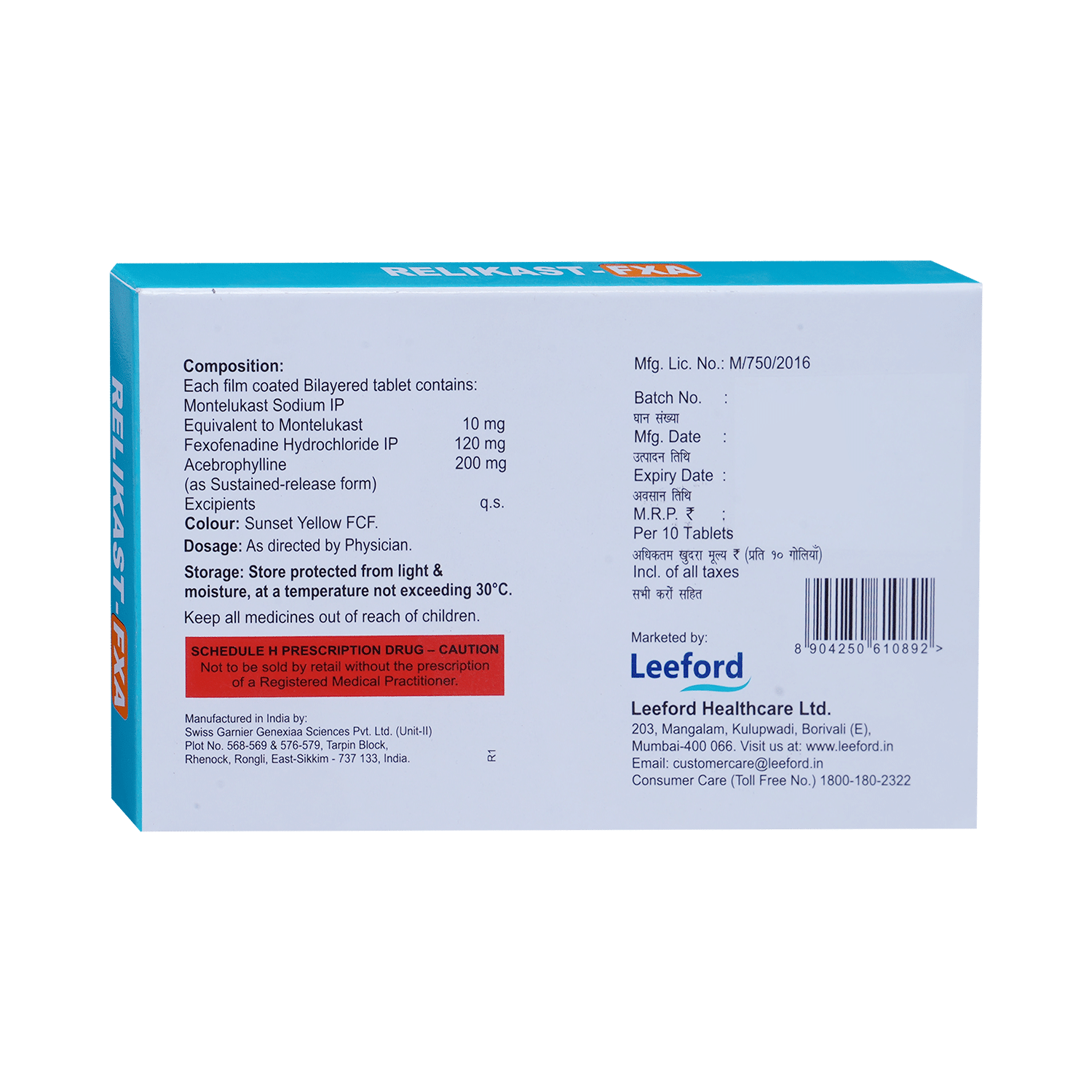 Relikast-FXA Tablet SR - Image 3