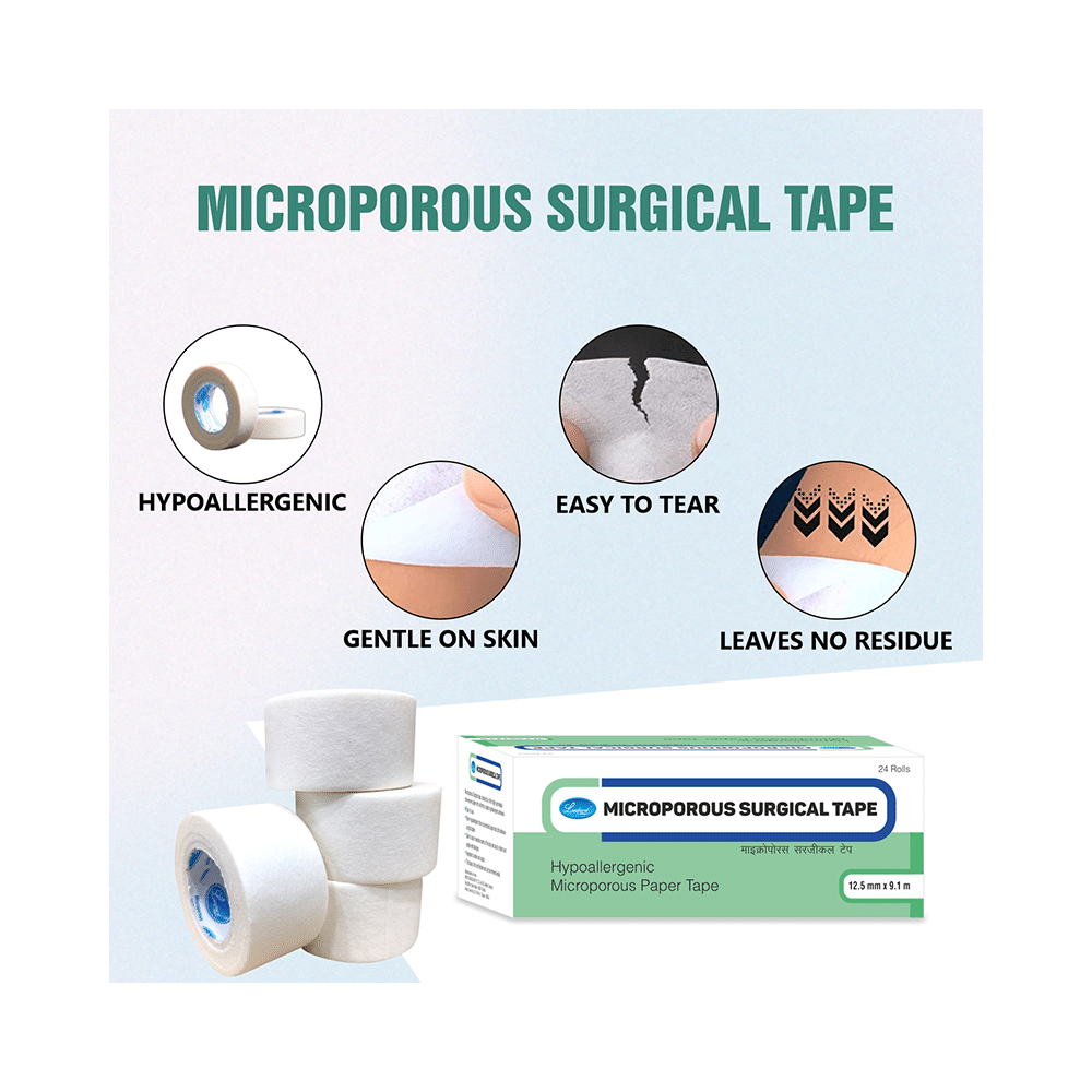 Leeford Microporus Surgical Tape 12.5mm x 9.1m - Image 4