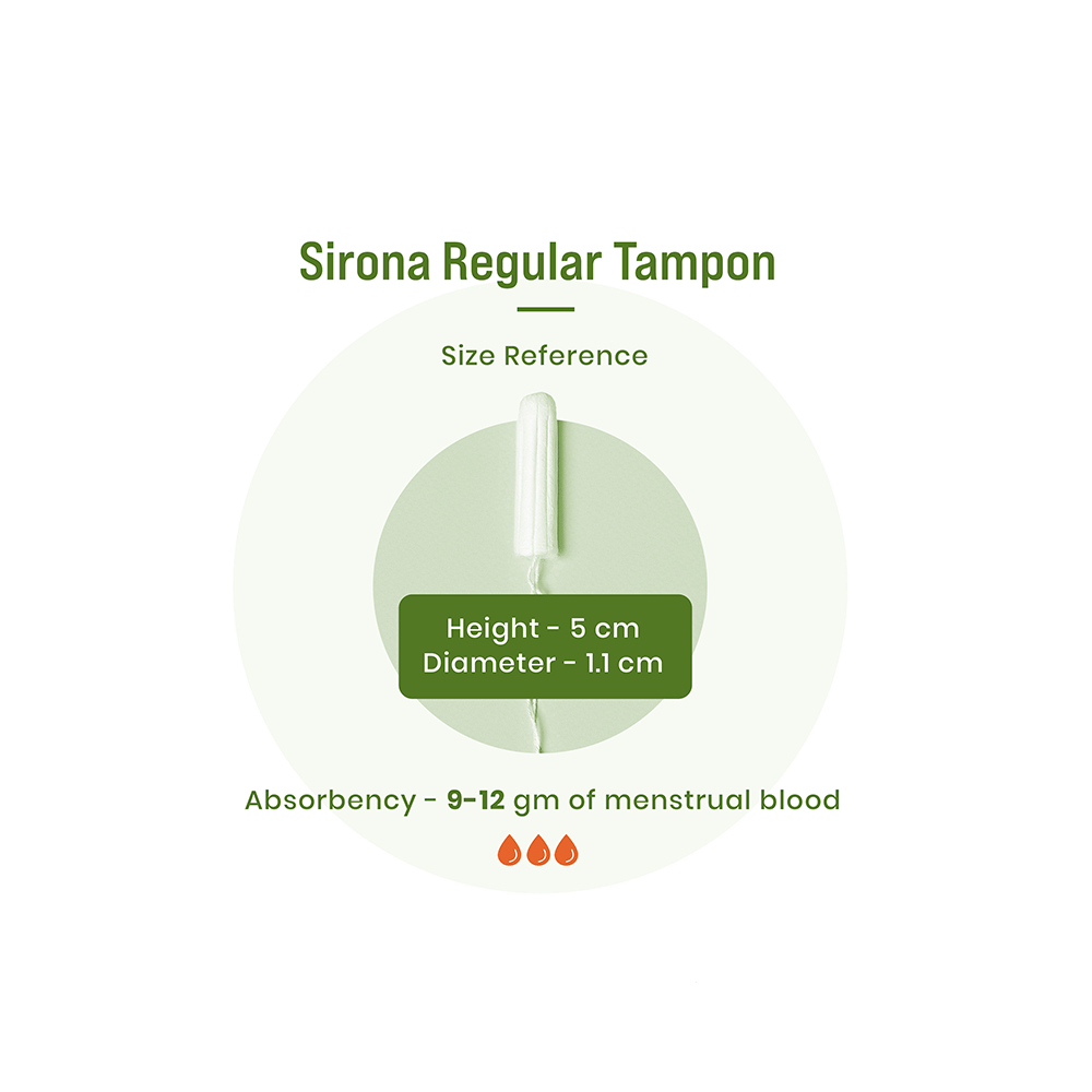 Sirona 100% Organic Cotton Tampons (Non-Applicator) Regular Flow - Image 9