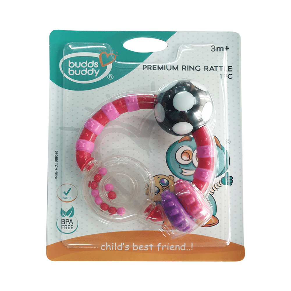 Buddsbuddy BB9021 Premium Grasp and Spin Rattle Multicolor - Image 3