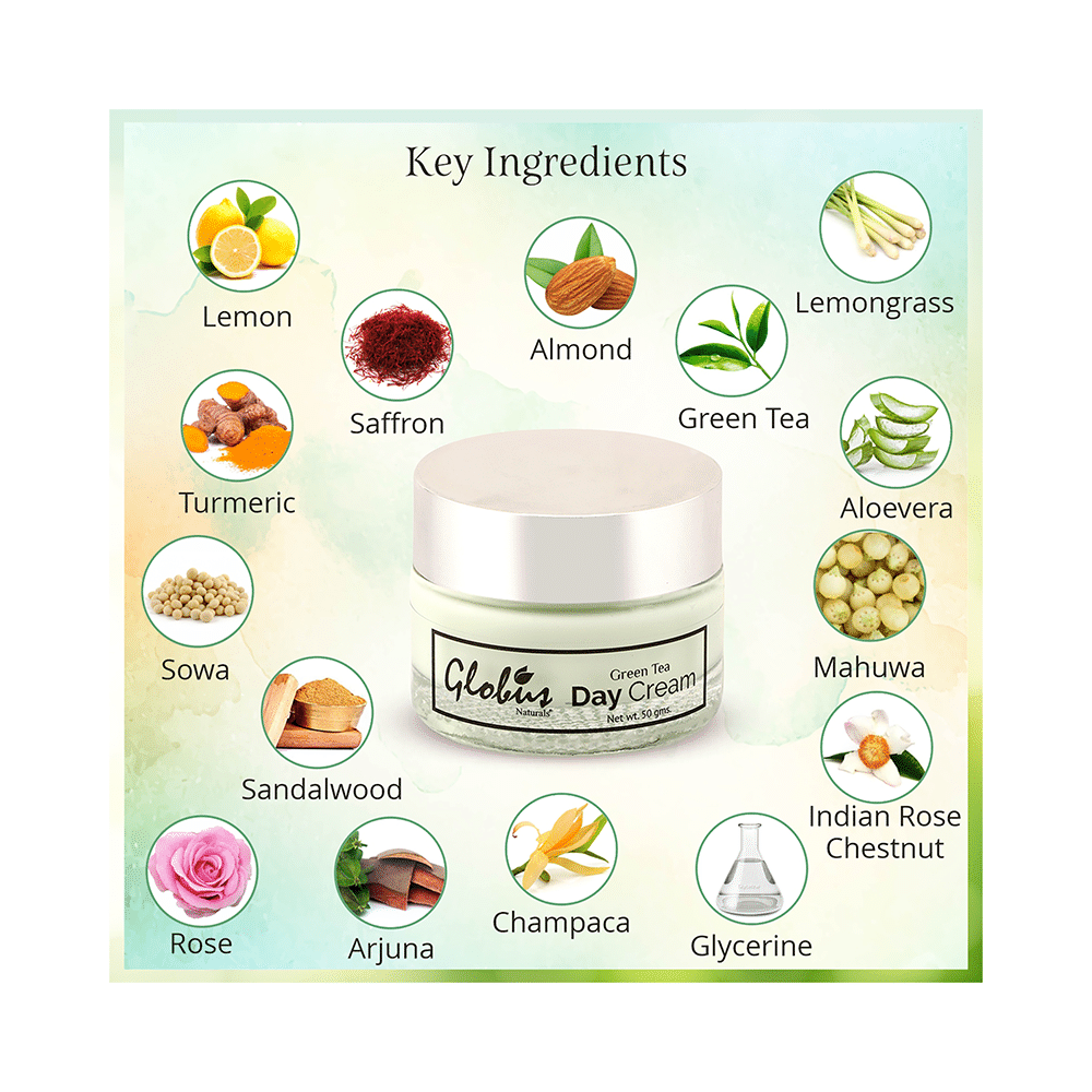 Globus Naturals Green Tea Day Cream - Image 3