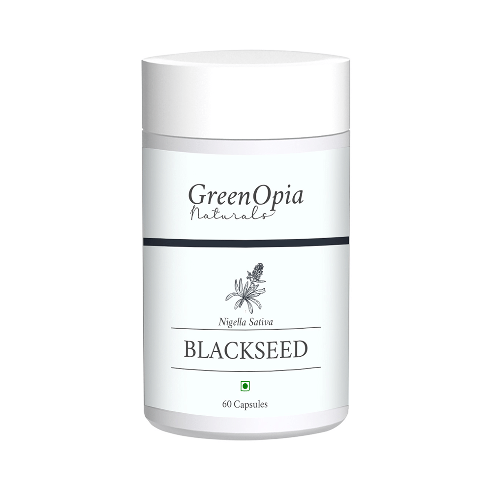 GreenOpia Naturals Black Seed Oil 500mg Vegan Capsule - Image 1