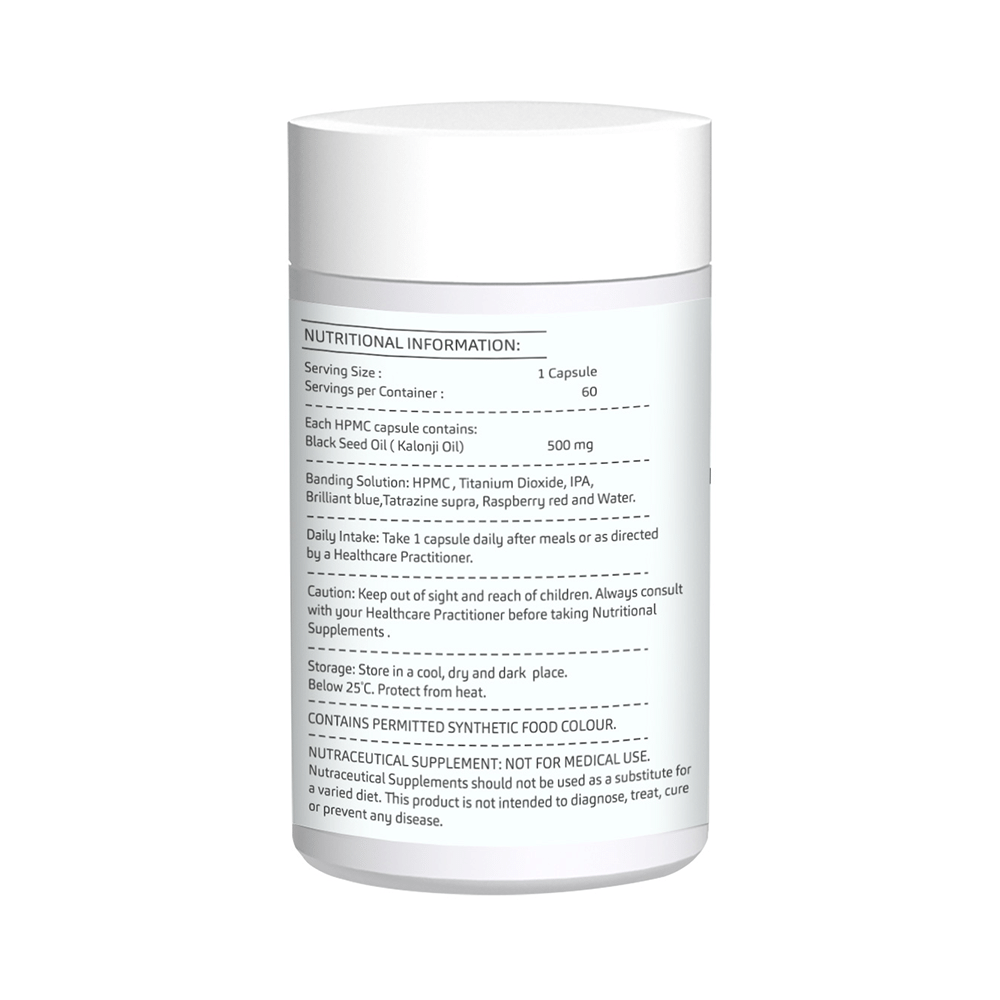 GreenOpia Naturals Black Seed Oil 500mg Vegan Capsule - Image 2