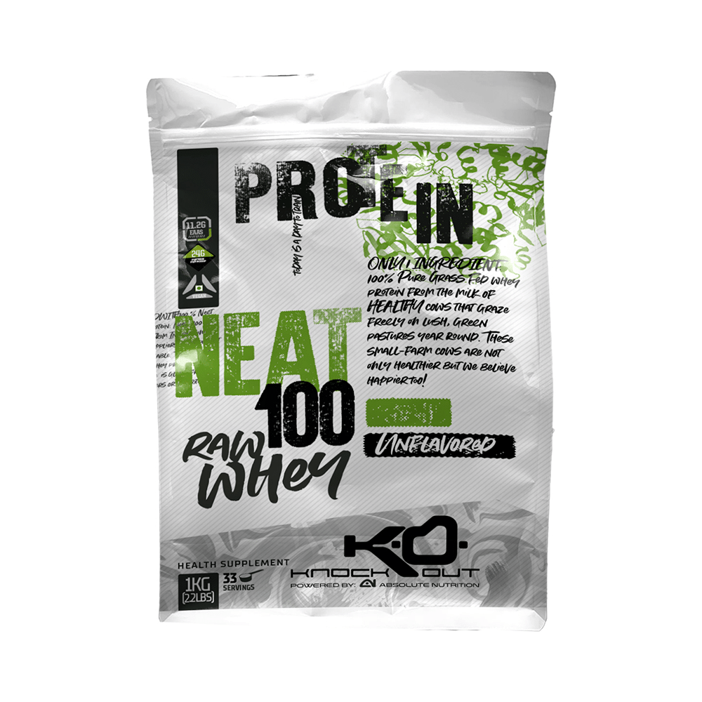 Knockout Neat 100 Raw Whey Protein Unflavored with Free Shaker - Image 1