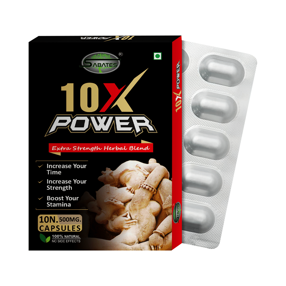 Sabates 10X Power 500mg Capsule - Image 1