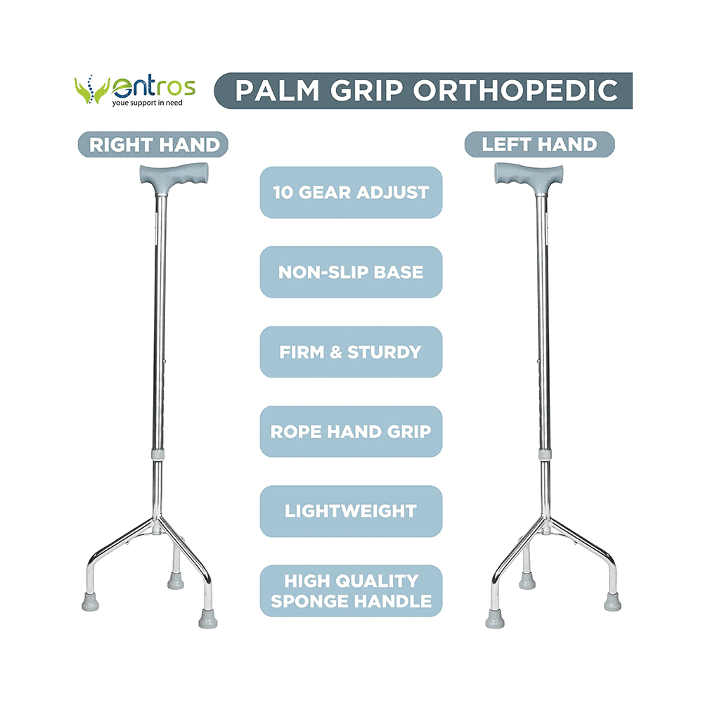 Entros KL 926 Height Adjustable Walking Stick 3 Leg - Image 4