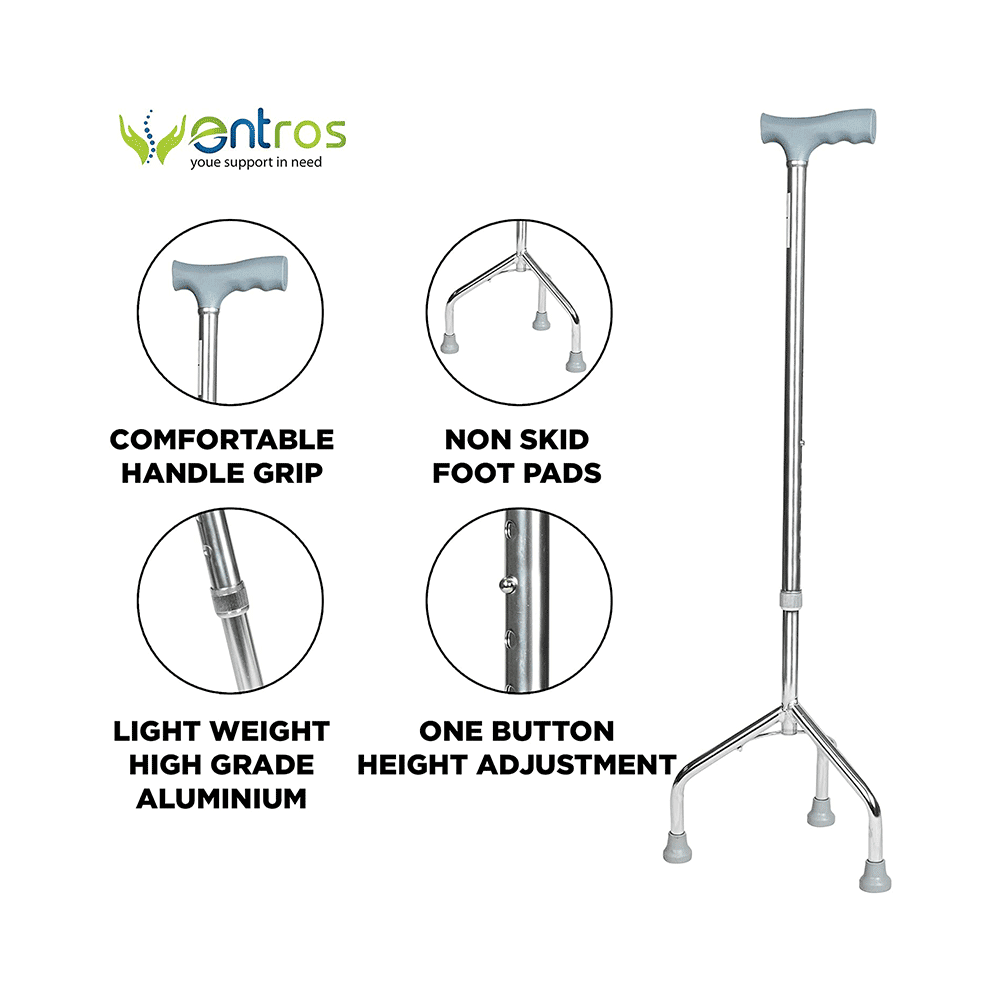 Entros KL 926 Height Adjustable Walking Stick 3 Leg - Image 3