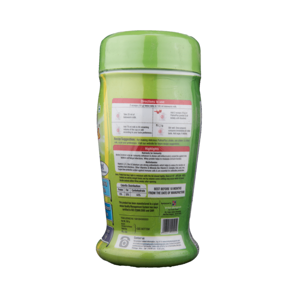 Pulmo Plus Powder with Colostrum & Antioxidants | Fights Infections | Gluten Free - Image 2