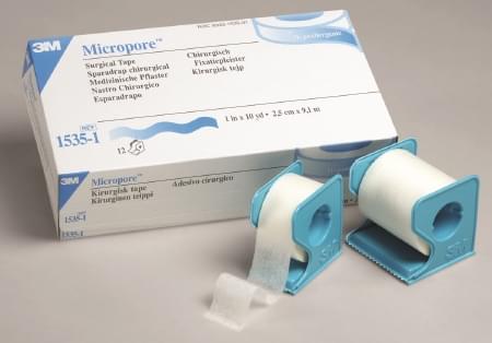 3M Micropore Tape 1535-1, 1 inch x 10 yard - Image 1