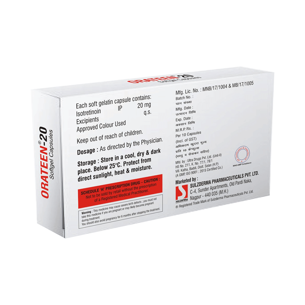 Orateen 20 Softgel Capsule - Image 2