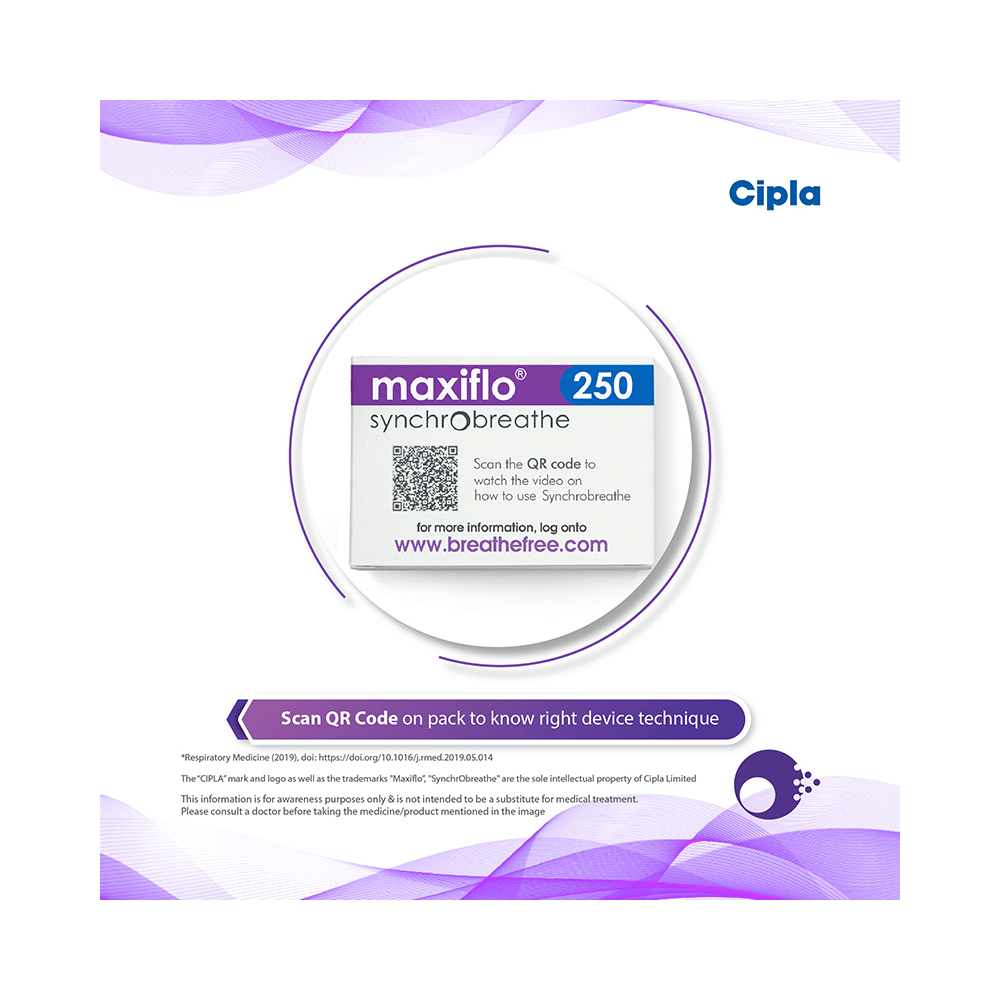 Maxiflo Synchrobreathe 6mcg/250mcg Inhaler - Image 3