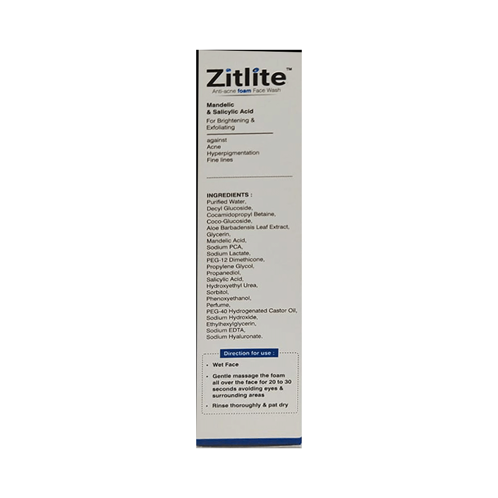 Zitlite Anti-Acne Foam Face Wash - Image 3