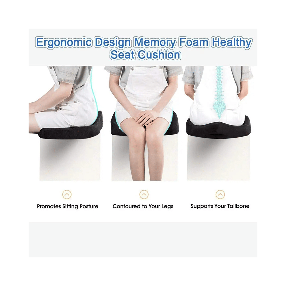 Superfine Comfort Orthopedic Female Coccyx Seat & Lumbar Back Cushion for Tailbone Pain, Back Pain and Scitica - Image 4