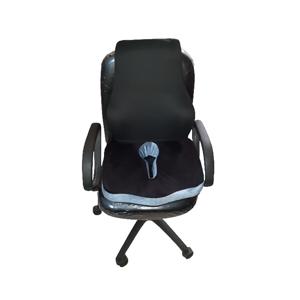 Superfine Comfort Orthopedic Female Coccyx Seat & Lumbar Back Cushion for Tailbone Pain, Back Pain and Scitica - Image 1