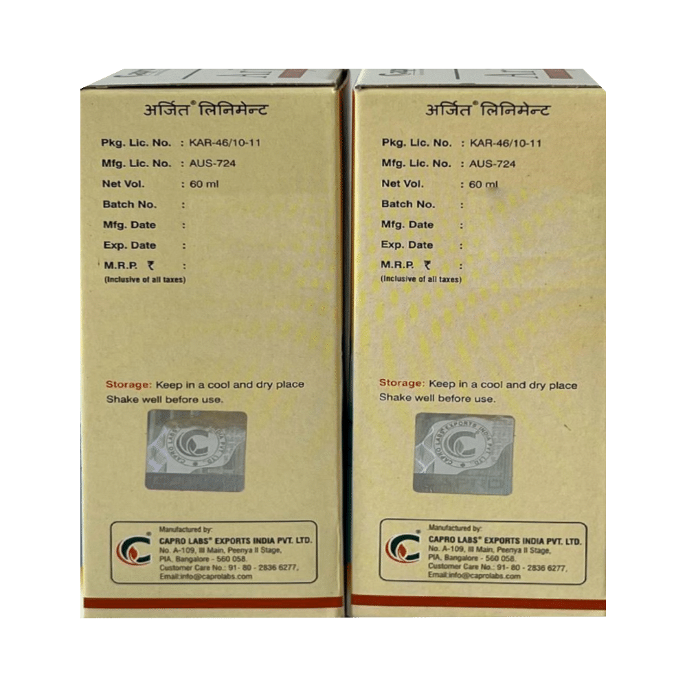 Capro Arjit Liniment (60ml Each) - Image 4