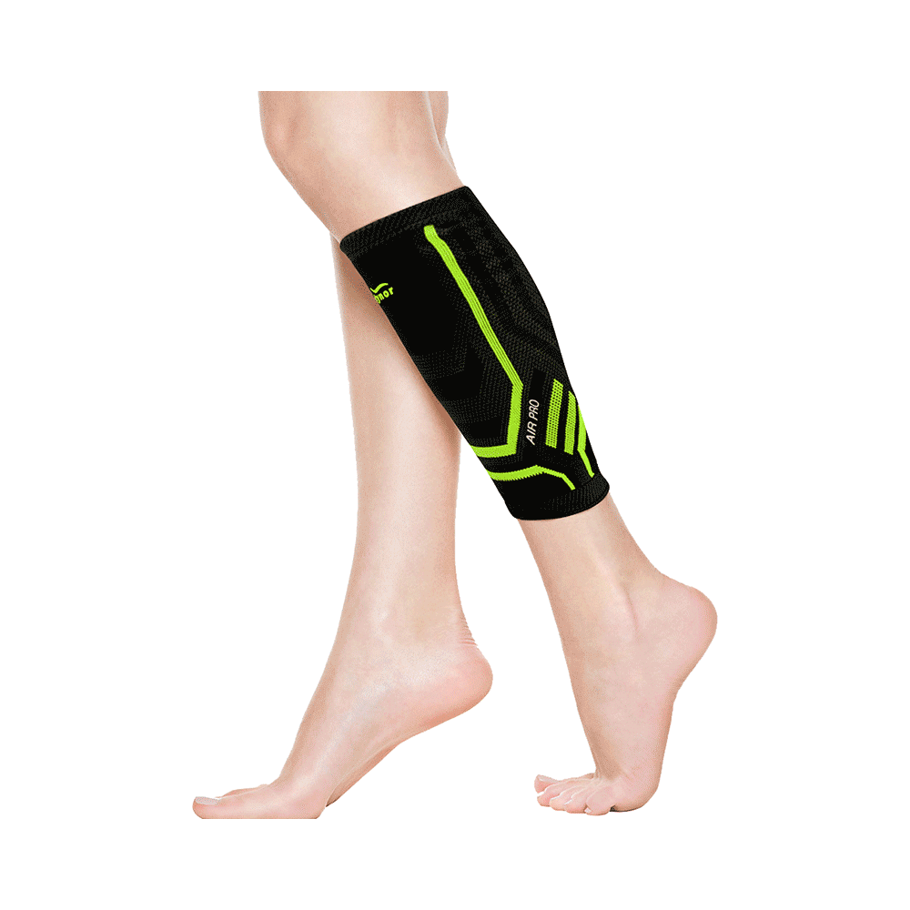 Tynor Calf and Shin Support Air Pro Black & Green Small