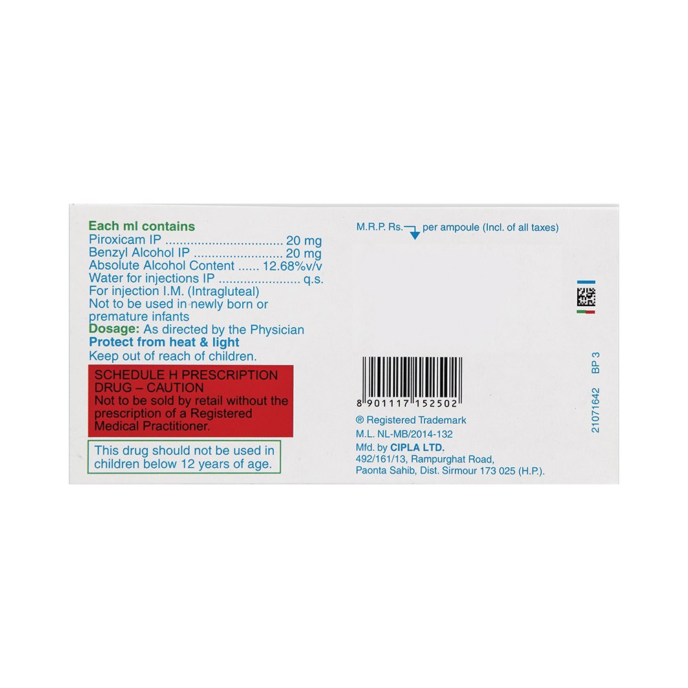 Pirox IM 20mg Injection - Image 6