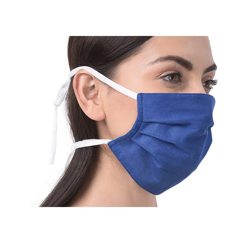 OrchidPlus 6 Ply Protect-T Face Mask Universal Royal Blue - Image 2