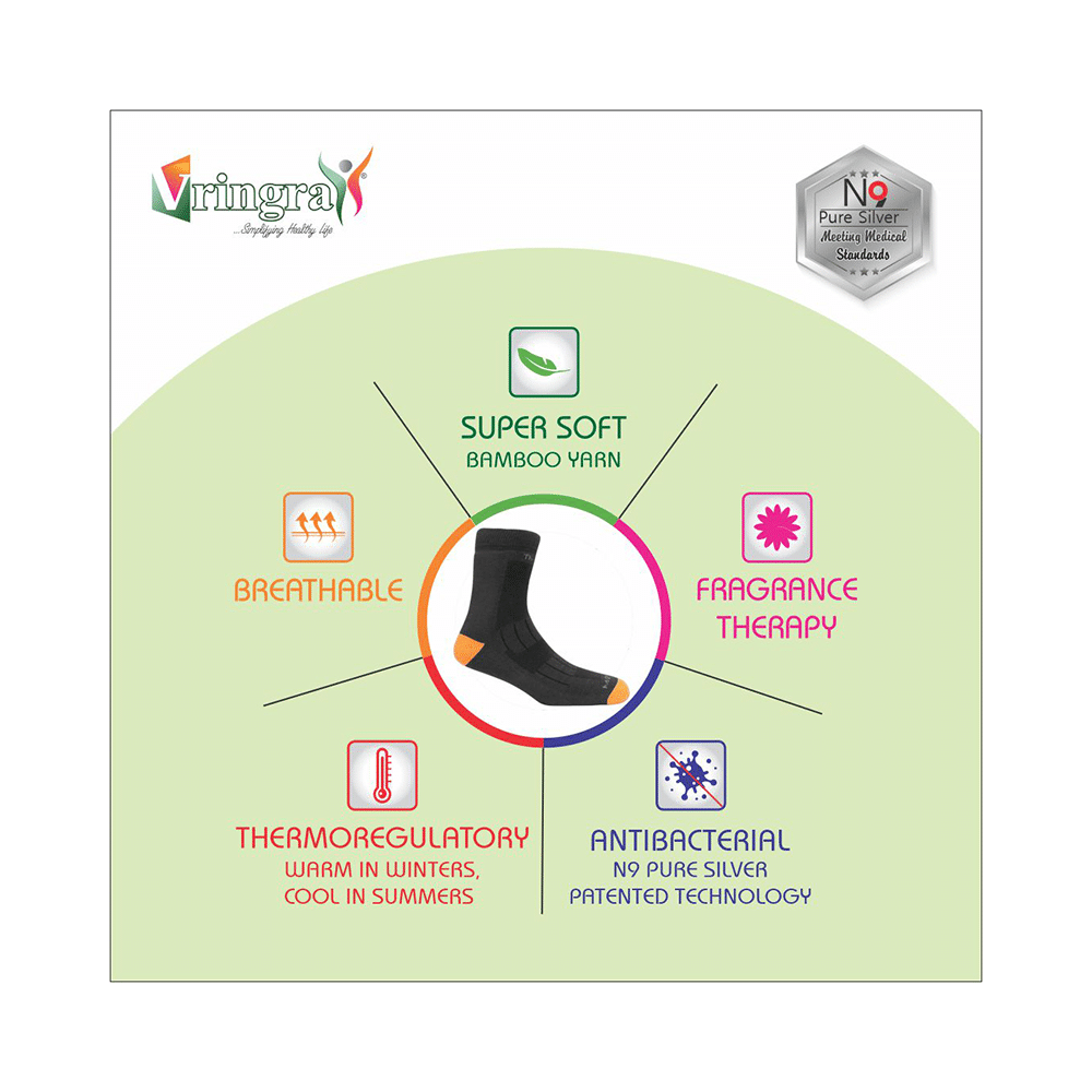 Vringra Combo Pack of Dr. Oxyn Aloe Sports Diabetic Comfort Walker and Dr. Oxyn Fresh Diabetic Socks (1 Pair Each) - Image 6