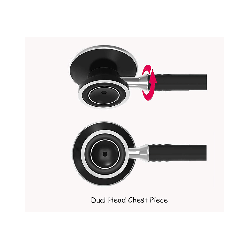 MCP Anchor Aluminium Dual Head Stethoscope Black - Image 4