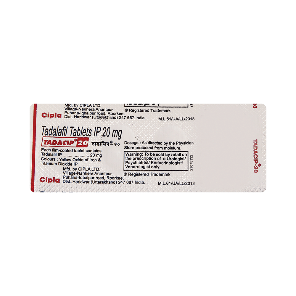 Tadacip 20 Tablet - Image 4