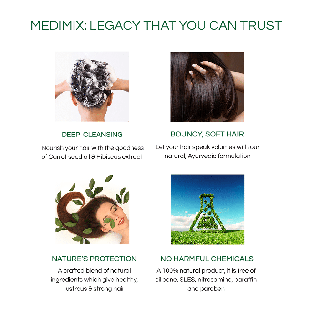 Medimix Ayurvedic Volumising & Bouncing Shampoo - Image 5