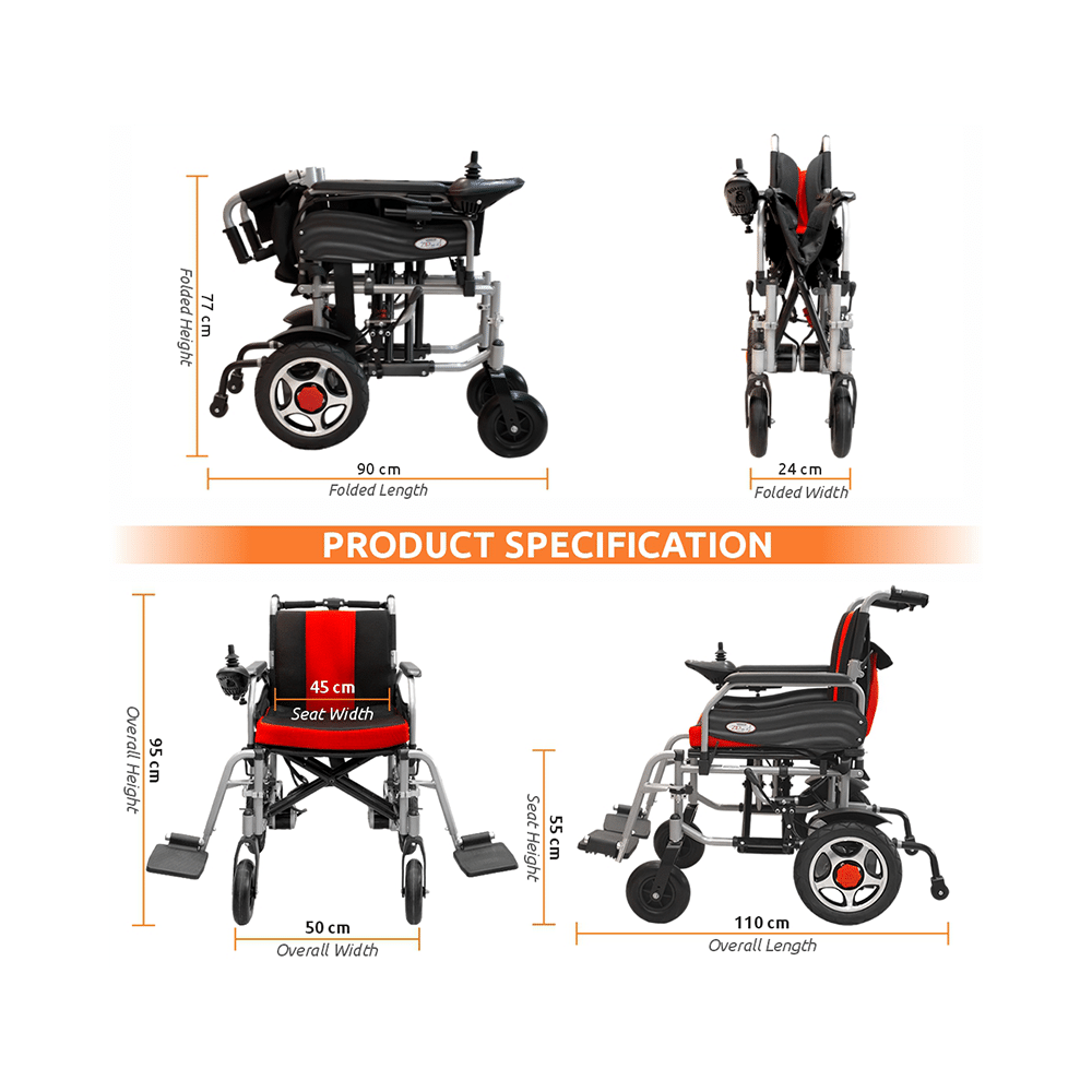 Vissco 2974 Zip Lite Power Wheelchair Universal - Image 2