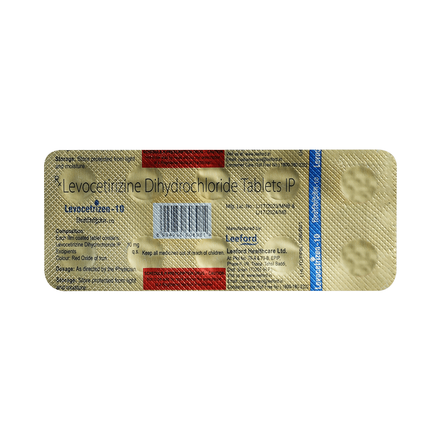Levocetrizen 10mg Tablet - Image 6