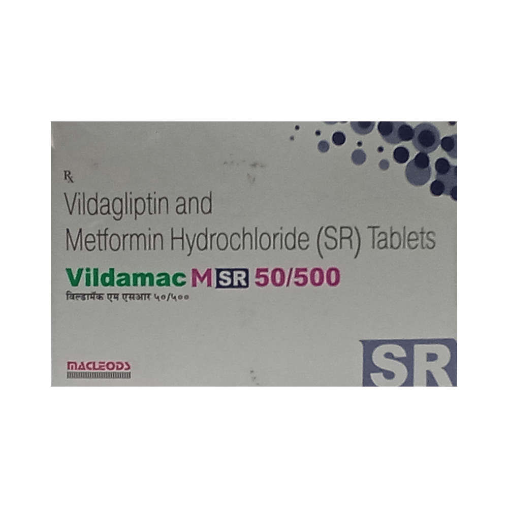 Vildamac M SR 50/500 Tablet - Image 1