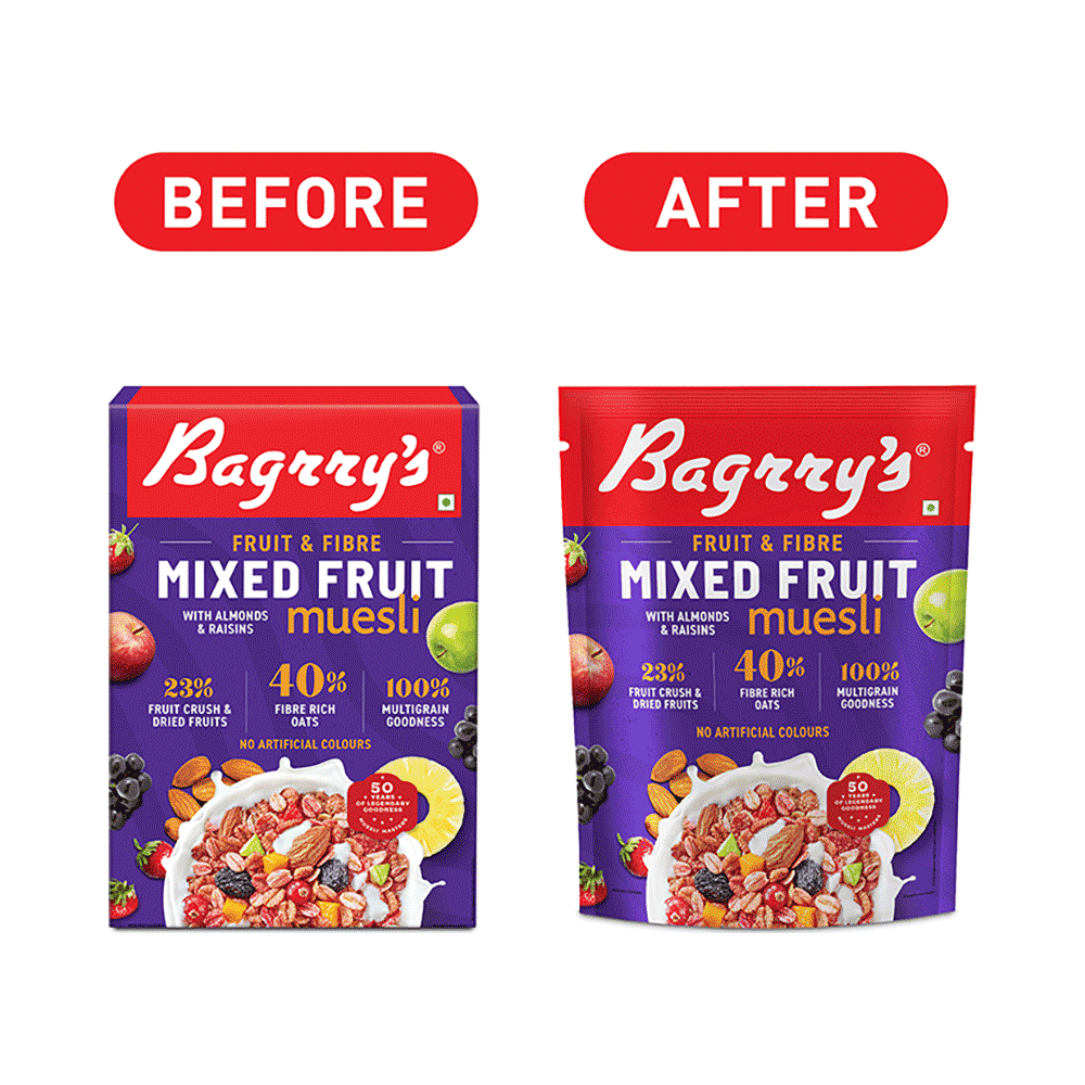 Bagrry's Fruit 'n' Fibre Mixed Fruit with Almonds and Raisins Muesli - Image 3
