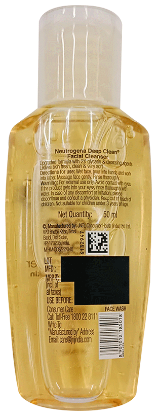 Neutrogena Deep Clean Facial Cleanser with Salicylic Acid | For Acne Prone Skin - Image 2
