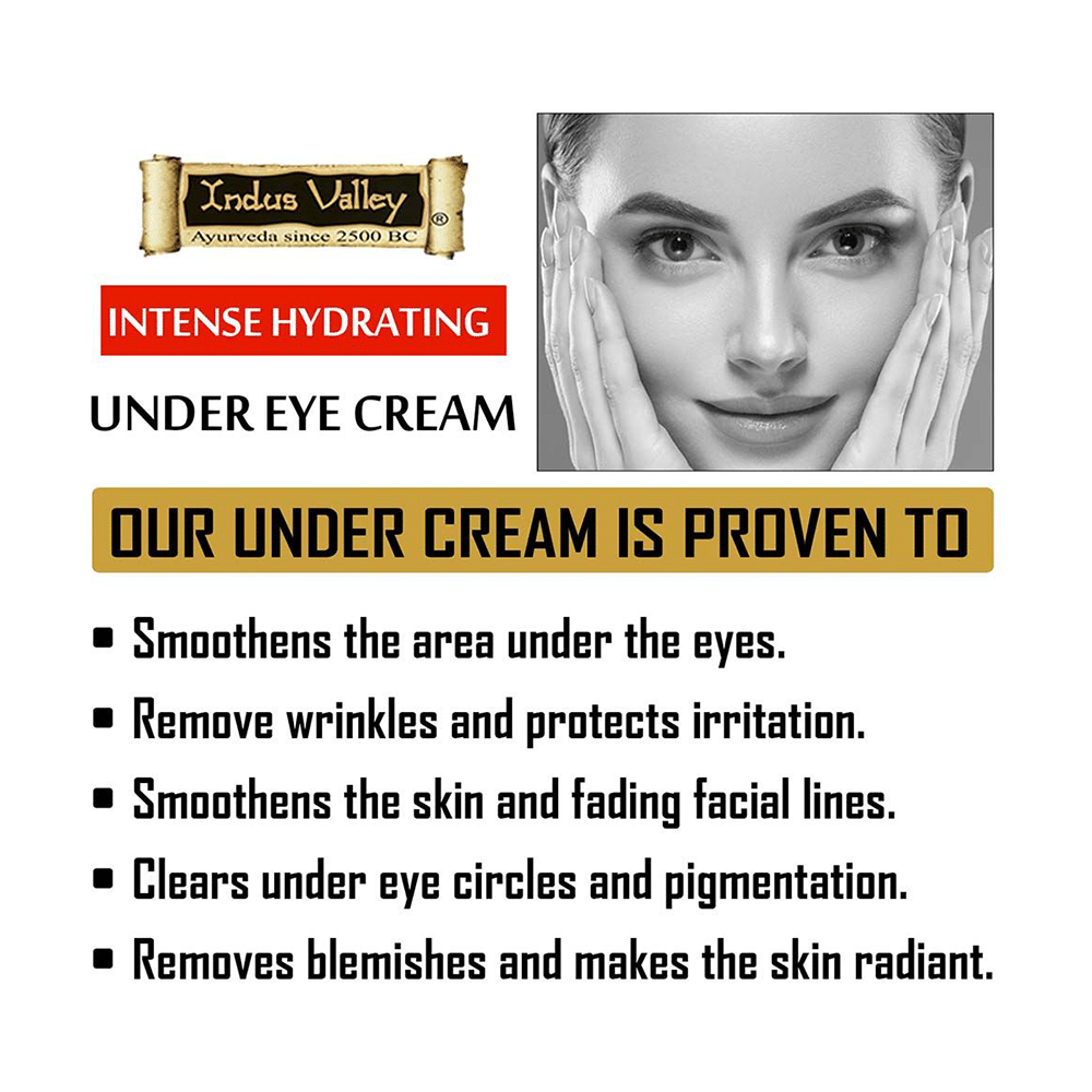 Indus Valley Organic Ayurveda Intense Hydrating Under Eye Cream - Image 4