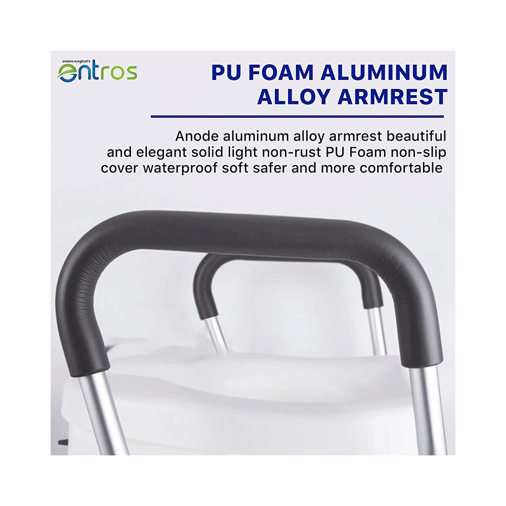 Entros SC7060I Raised Toilet Seat with Armrest for Handicap & Elderly - Image 3