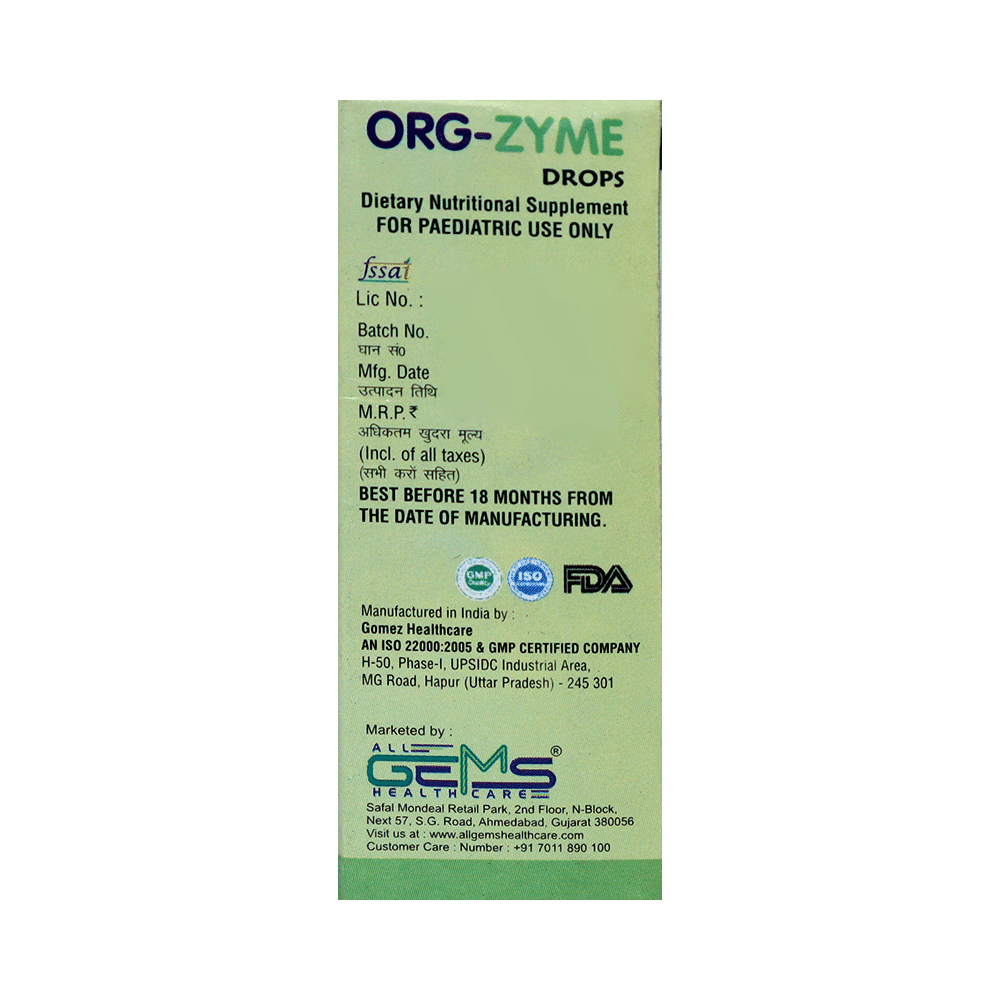 Org-Zyme Oral Drops Pineapple - Image 3