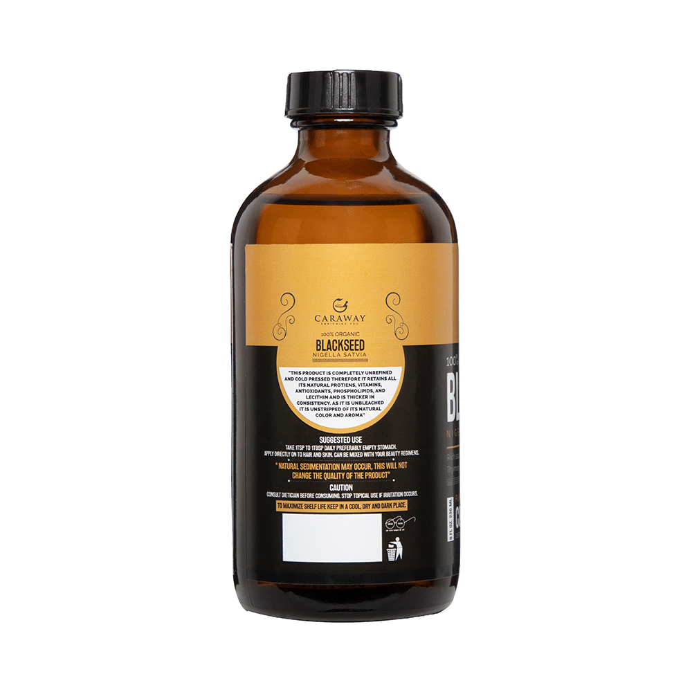 Caraway 100% Organic Black Seed Cold Pressed Oil - Image 2