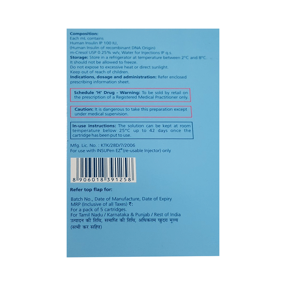Insugen-R 100IU/ml Refil - Image 2