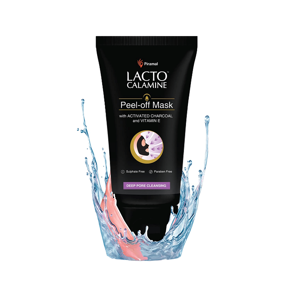 Combo Pack of Piramal Lacto Calamine Face Wash 100ml & Lacto Calamine Peel-Off Mask with Activated Charcoal and Vitamin E Mask 120gm - Image 2