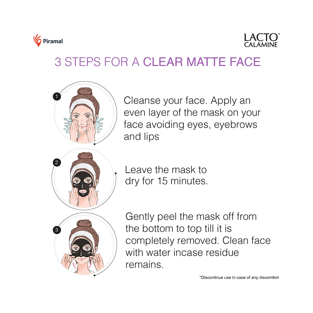 Combo Pack of Piramal Lacto Calamine Face Wash 100ml & Lacto Calamine Peel-Off Mask with Activated Charcoal and Vitamin E Mask 120gm - Image 4
