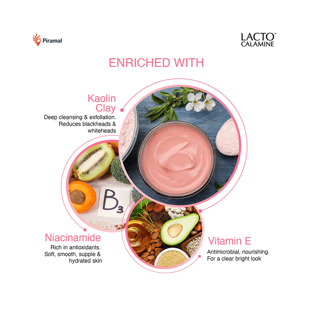 Combo Pack of Piramal Lacto Calamine Face Wash 100ml & Lacto Calamine Peel-Off Mask with Activated Charcoal and Vitamin E Mask 120gm - Image 16